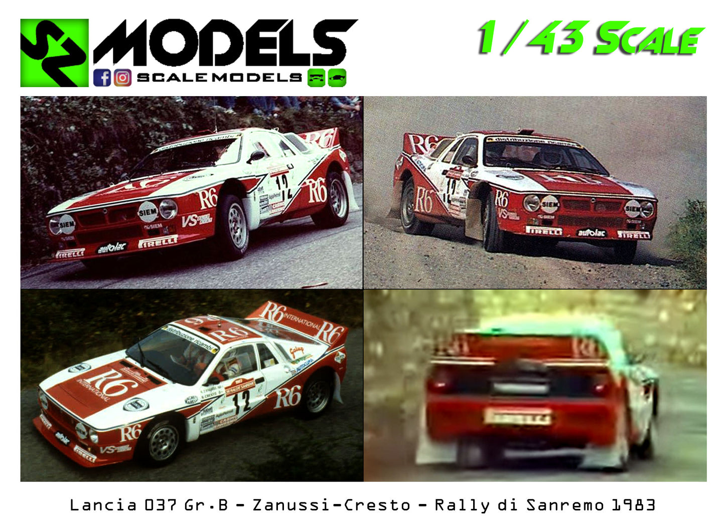 Lancia 037 Gr.B Evo I R6 Zanussi Rally di Sanremo 1983