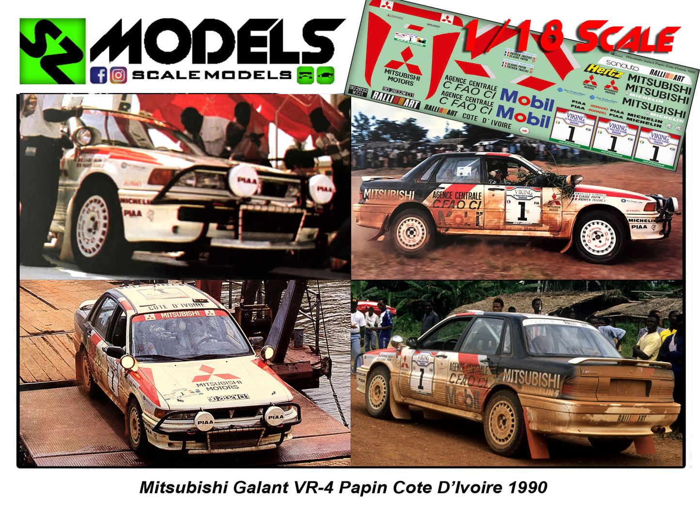 Mitsubishi Galant Vr4 Gr.A Tauziac 1990 Cote d'Ivoire Rally