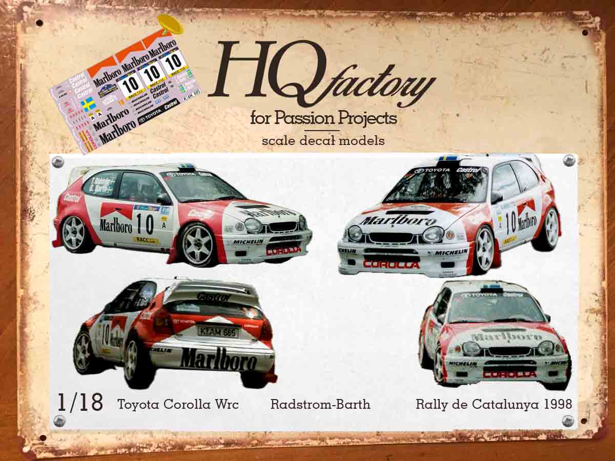 Toyota Corolla Wrc Radstrom Catalunya 1998