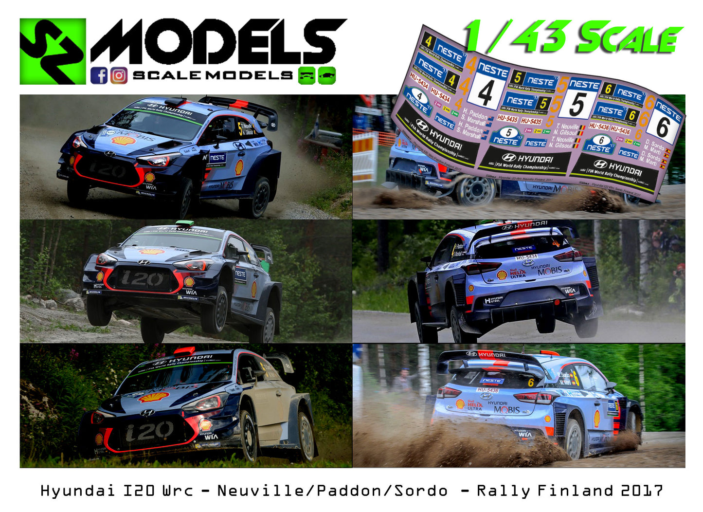 Hyundai I20 Wrc Plus Neuville Paddon Sordo Finland 2017