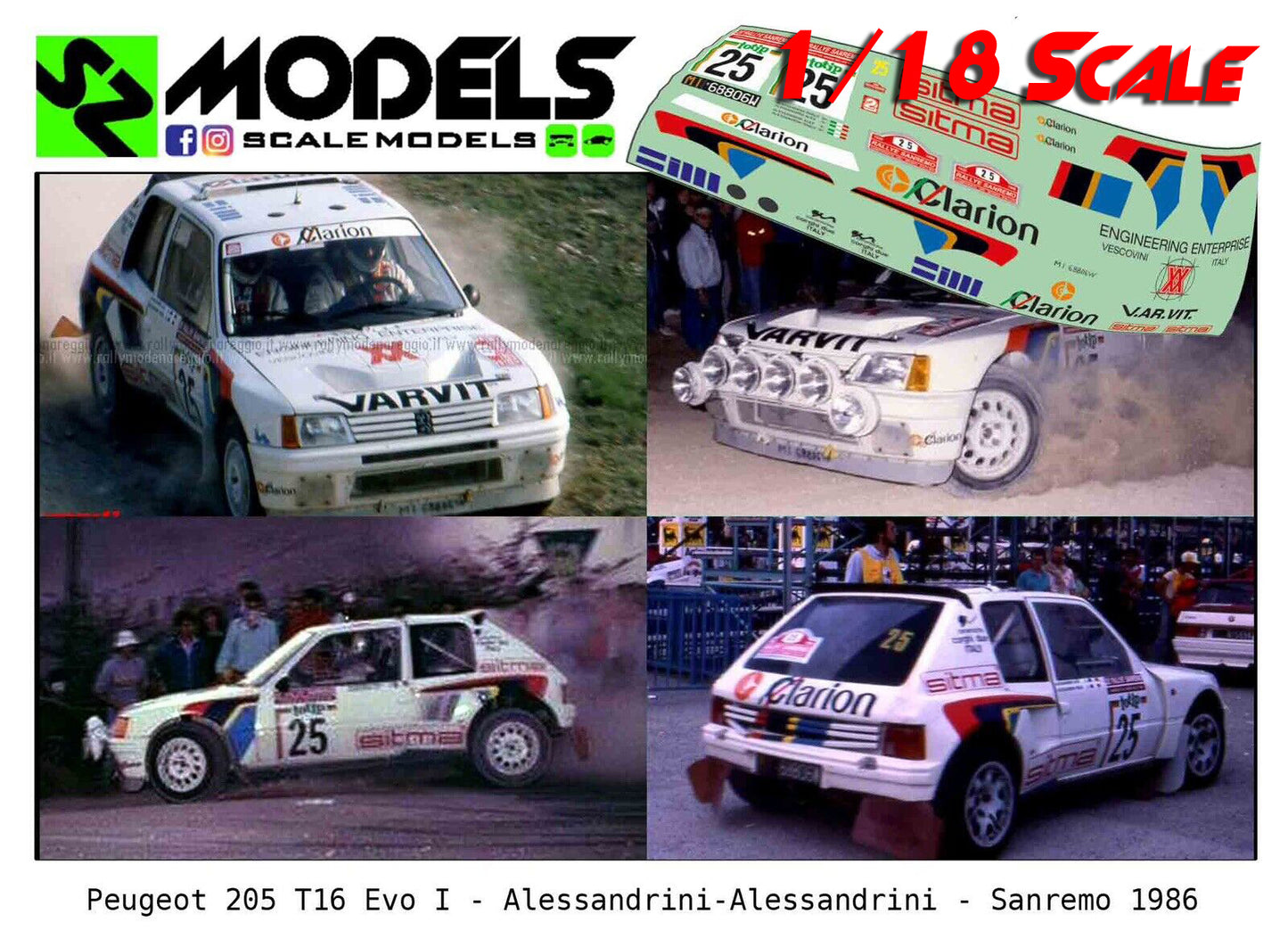 Peugeot 205 T16 Gr.B Alessandrini Rally di Sanremo 1986