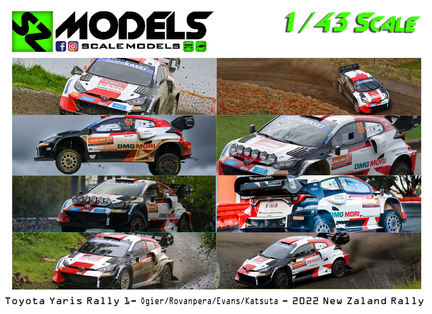 Toyota Rally1 Ogier Rovanpera Evans Katsuta New Zealand 2022