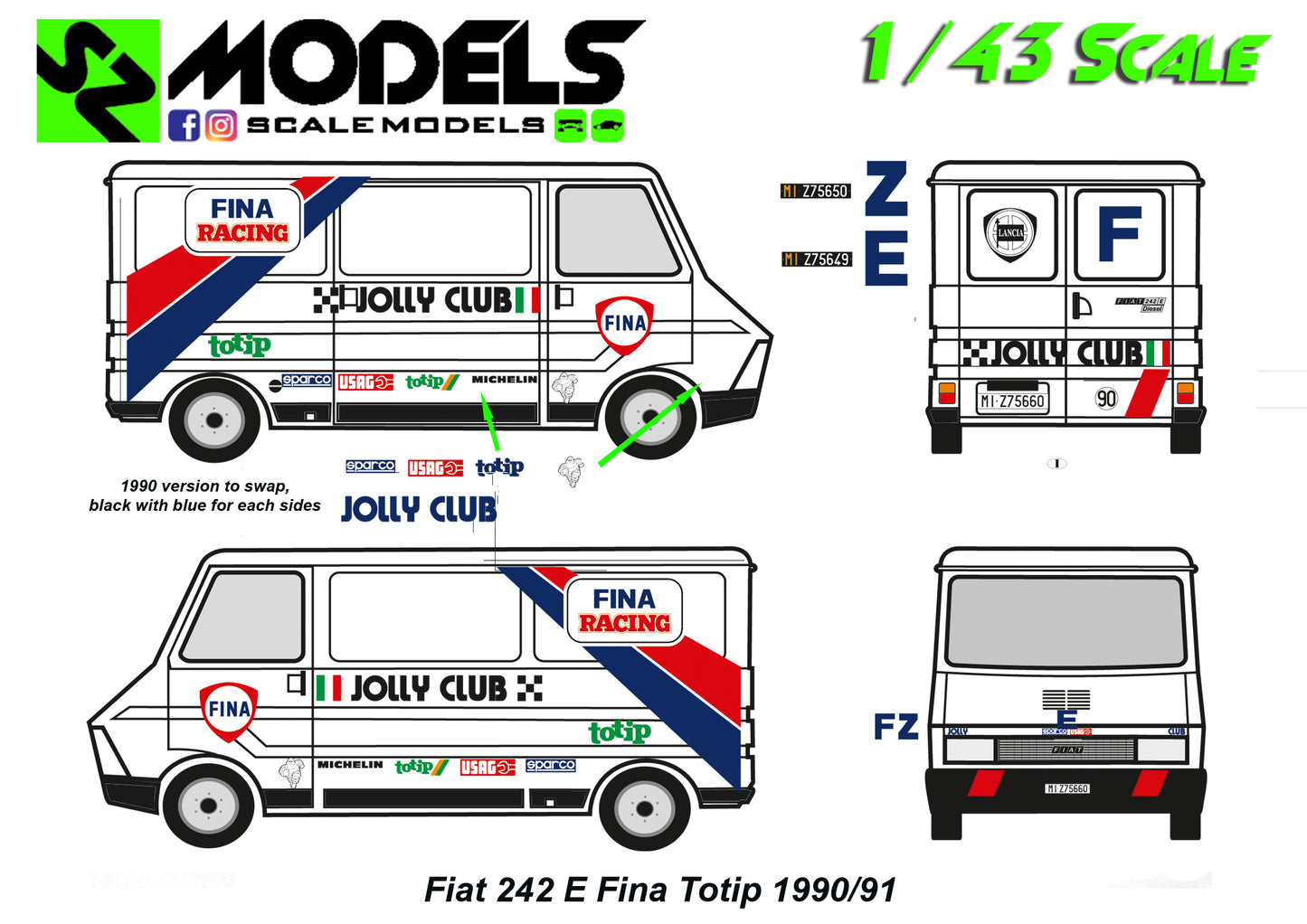 Fiat 242 E Fina Jolly Club 1990/91