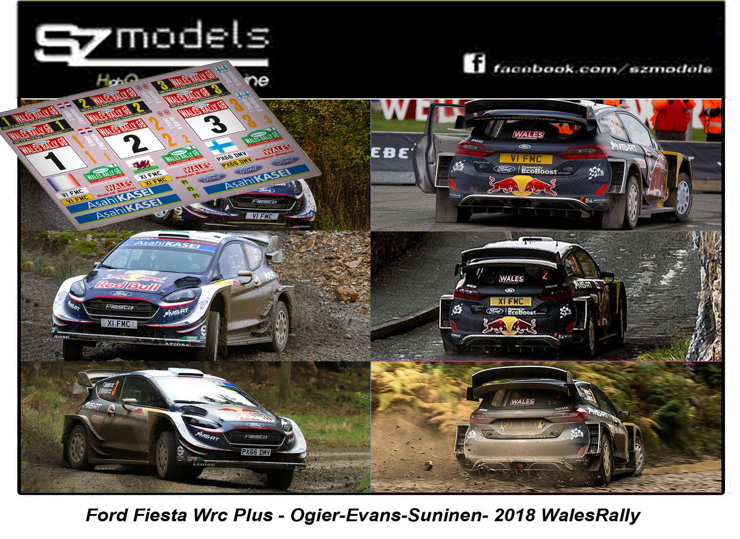 Ford Fiesta Wrc Plus Ogier Evans Suninen Wales 2018