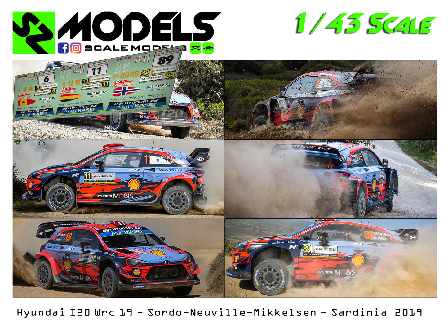 Hyundai I20 Wrc Plus Neuville Sordo Mikkelsen Sardinia 2019