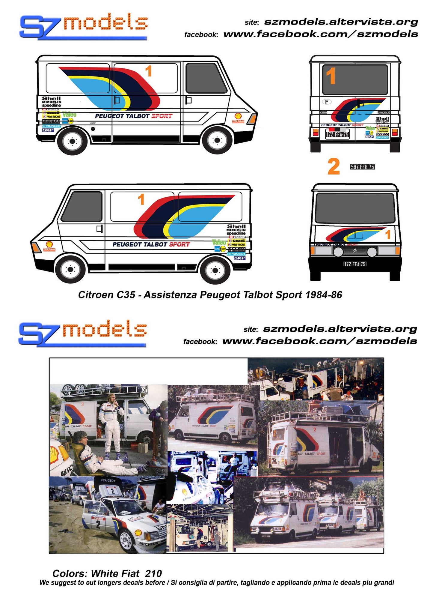 Citroen C35 Peugeot Sport Talbot 1984/86