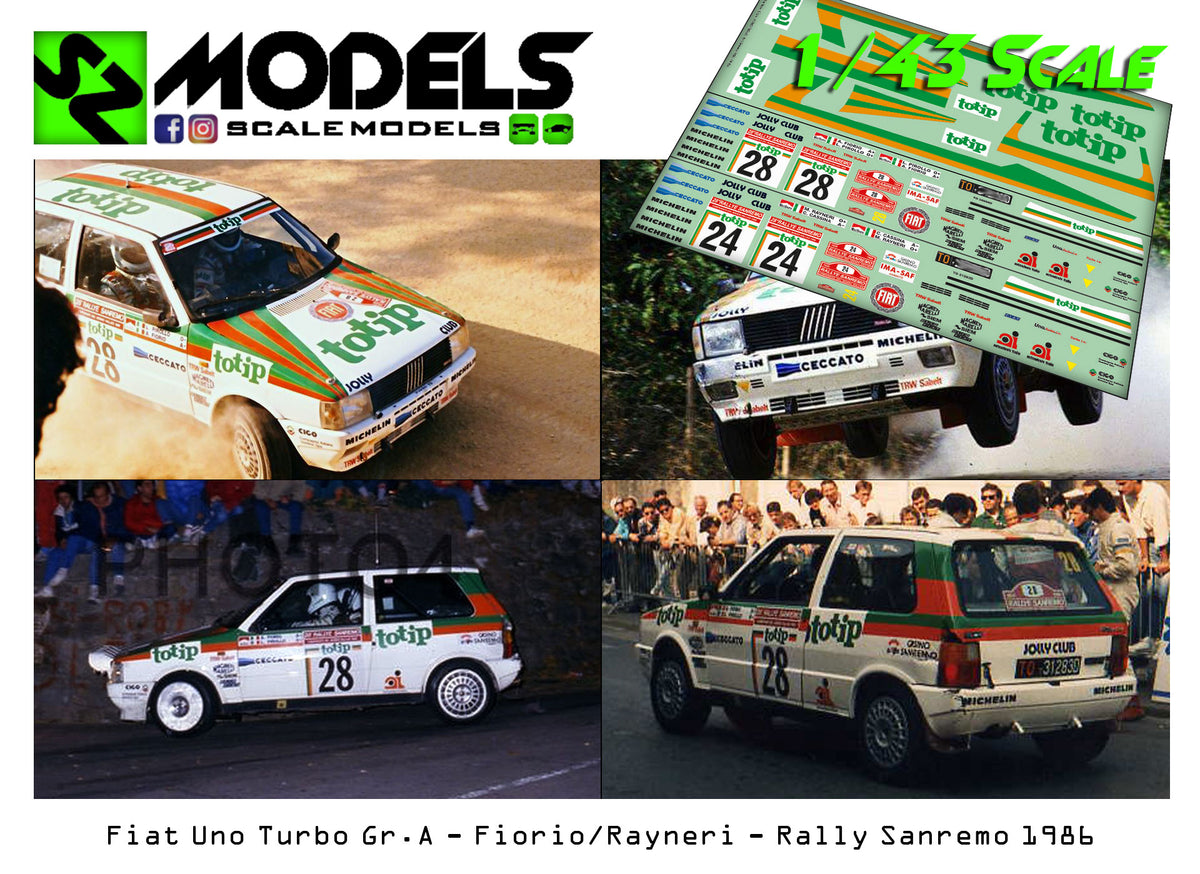Fiat Uno Turbo Gr.A Fiorio Rayneri Sanremo 1986