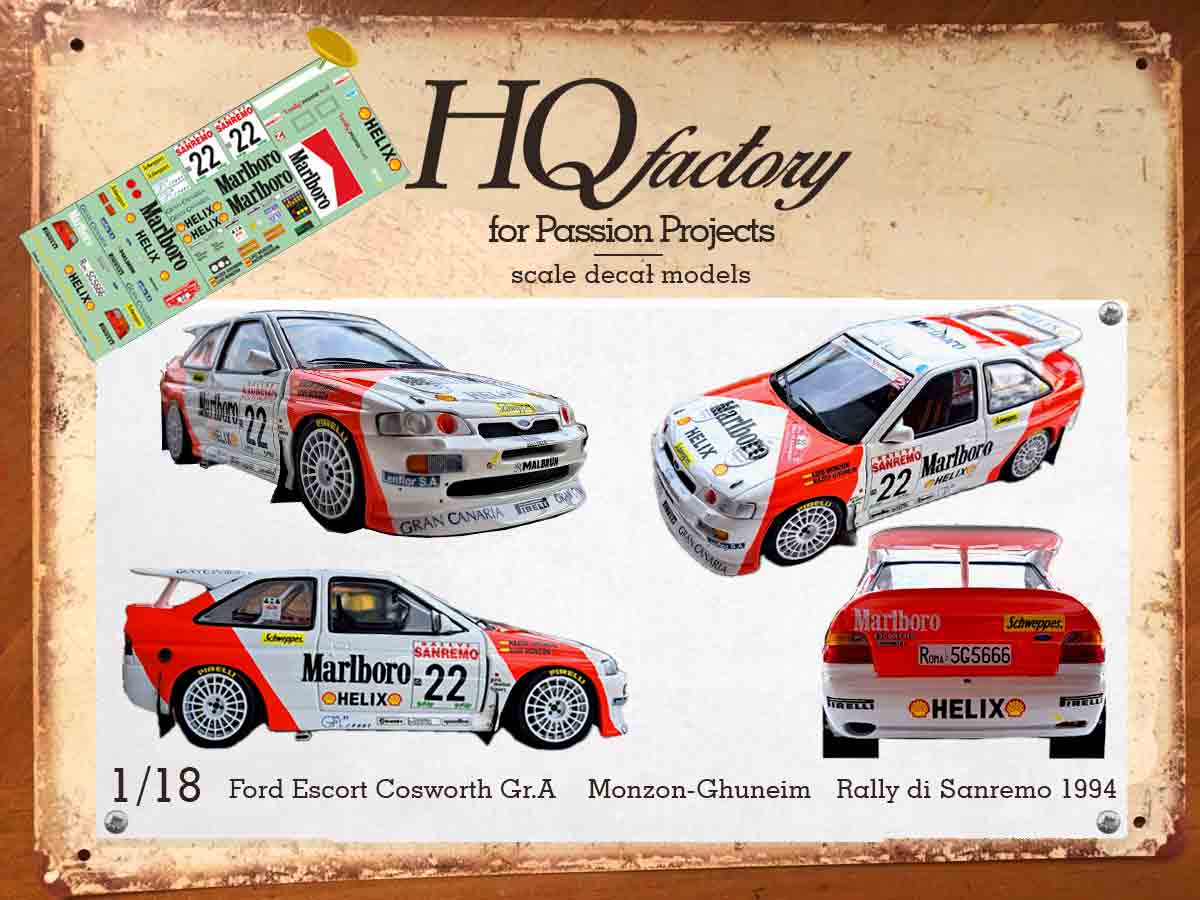 Ford Escort Cosworth Gr.A Monzon Sanremo 1994