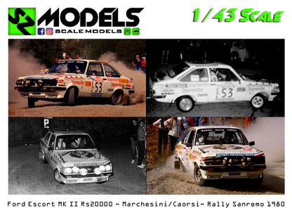 Ford Escort MK II RS2000 Marchesini Sanremo 1980