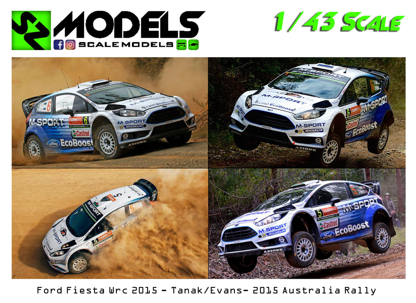 Ford Fiesta Wrc Tanak Evans Australia 2015