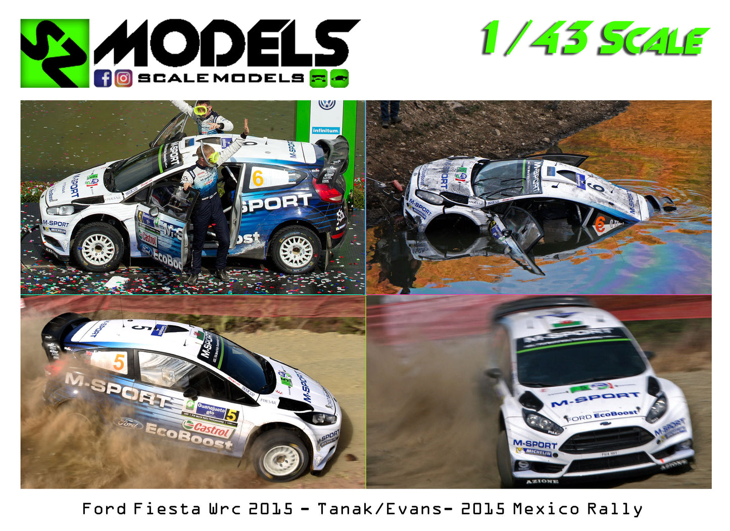 Ford Fiesta Wrc Tanak Evans Mexico 2015