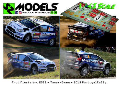 Ford Fiesta Wrc Tanak Evans Portugal 2015