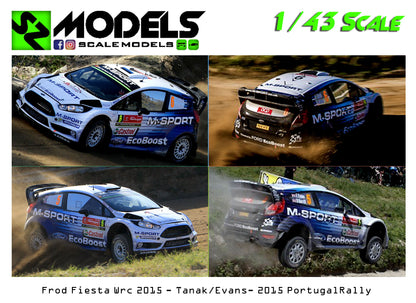 Ford Fiesta Wrc Tanak Evans Portugal 2015
