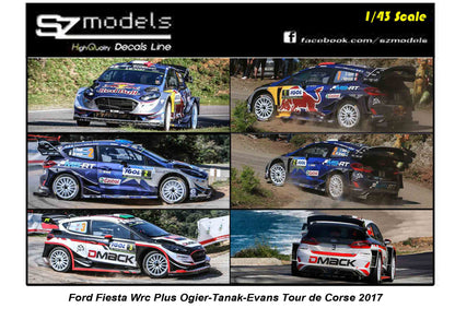 Ford Fiesta Wrc Plus Ogier Tanak Evans Tour de Corse 2017