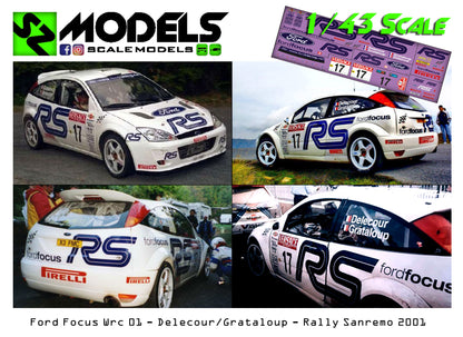Ford Focus Wrc 01 Delecour Rally Sanremo 2001