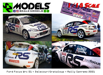Ford Focus Wrc 01 Delecour Rally Sanremo 2001