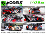Hyundai I20 Rally1 Neuville Tanak Lappi Sweden 2024