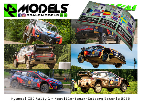 Hyundai I20 Rally1 Neuville Tanak Solberg Estonia 2022