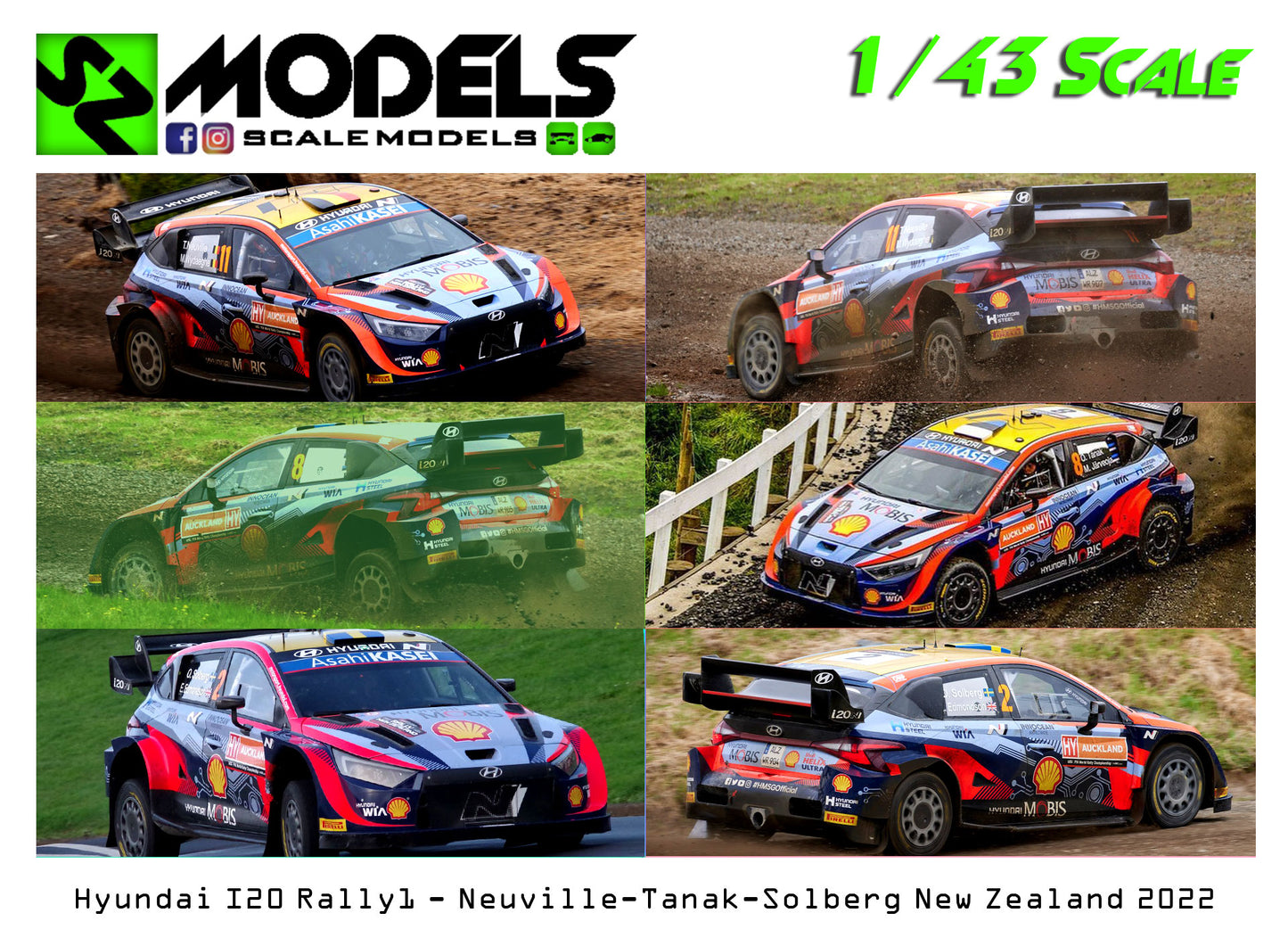 Hyundai I20 Rally1 Neuville Tanak Solberg New Zealand 2022