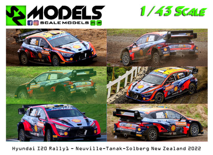 Hyundai I20 Rally1 Neuville Tanak Solberg New Zealand 2022