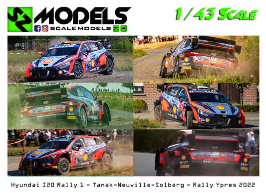 Hyundai I20 Rally1 Neuville Tanak Solberg Ypres 2022