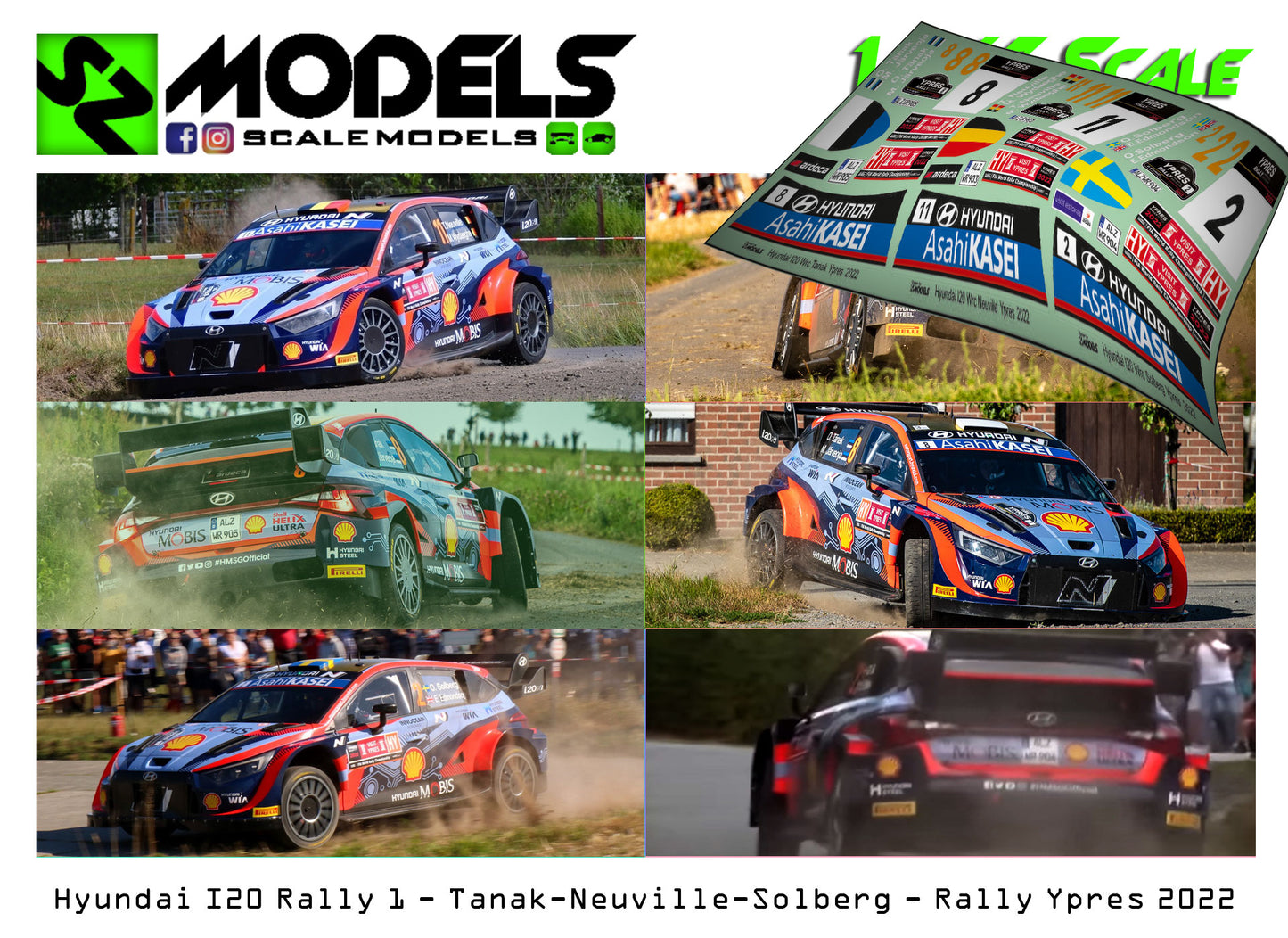 Hyundai I20 Rally1 Neuville Tanak Solberg Ypres 2022