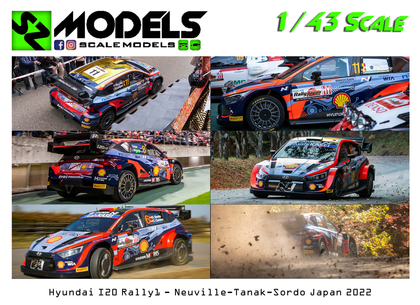 Hyundai I20 Rally1 Neuville Tanak Sordo Japan 2022