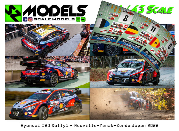 Hyundai I20 Rally1 Neuville Tanak Sordo Japan 2022