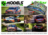 Hyundai I20 Wrc Plus Neuville Tanak Breen Croatia 2021