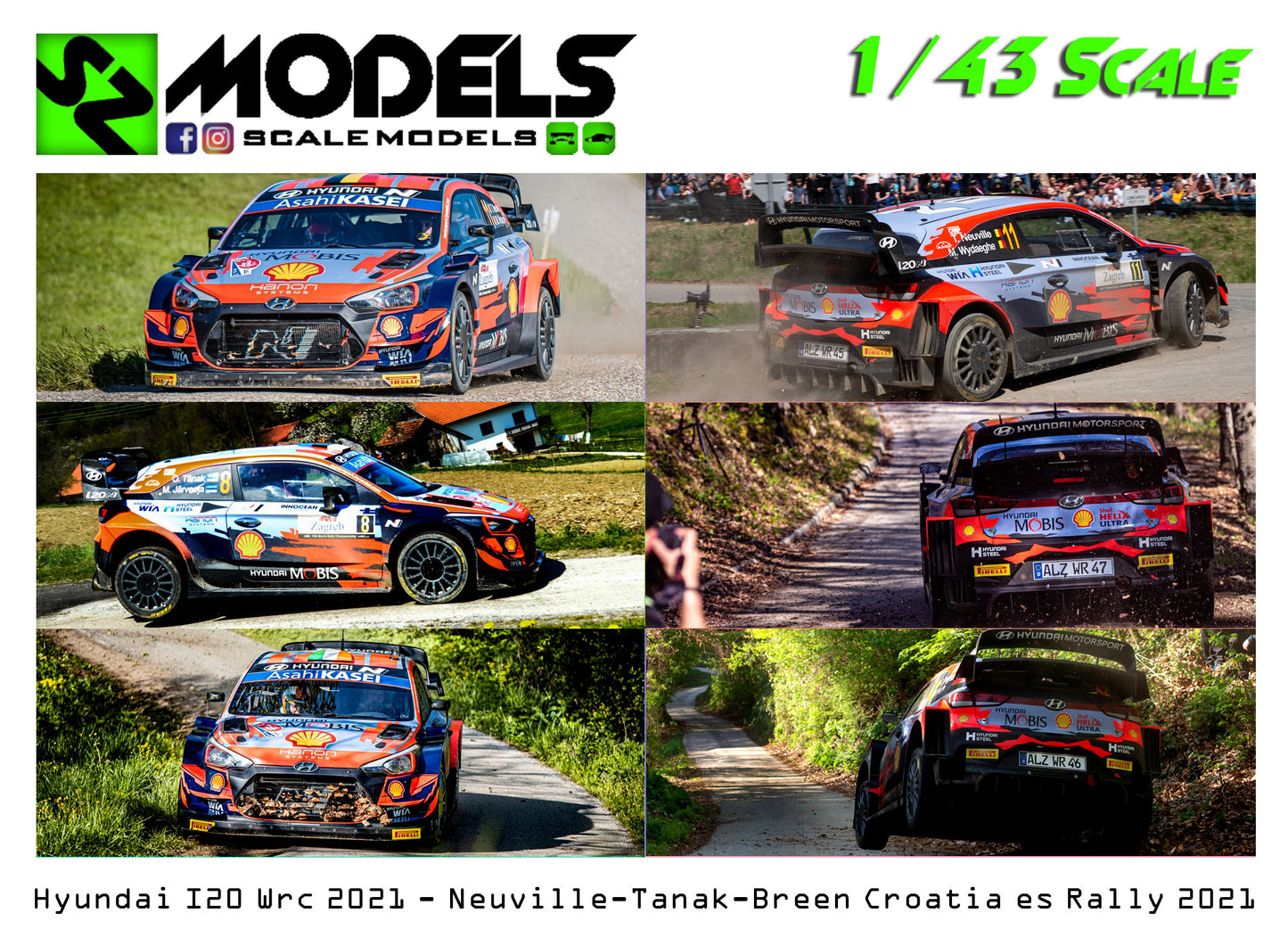Hyundai I20 Wrc Plus Neuville Tanak Breen Croatia 2021