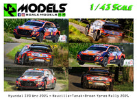 Hyundai I20 Wrc Plus Neuville Tanak Breen Ypres 2021
