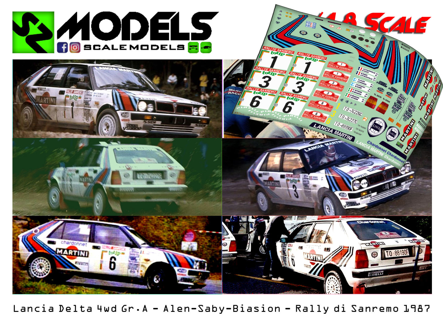Lancia Delta 4wd Gr.A Alen BIasion Saby Sanremo 1987
