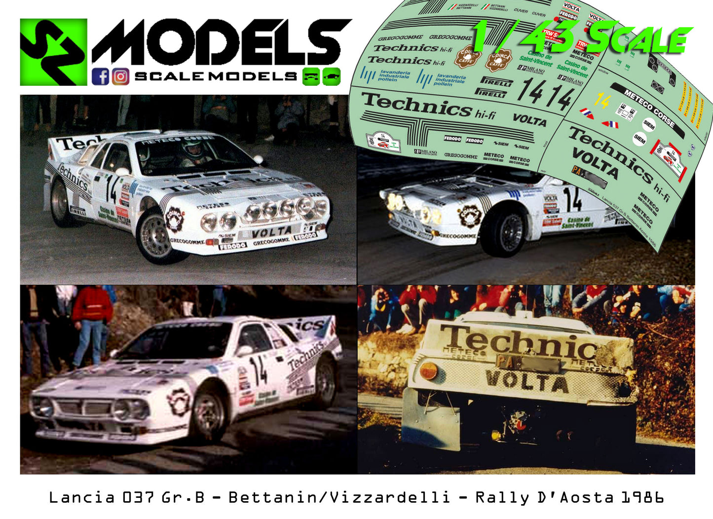 Lancia 037 Gr.B Evo II Technics Bettanin 1986 Rally di Aosta