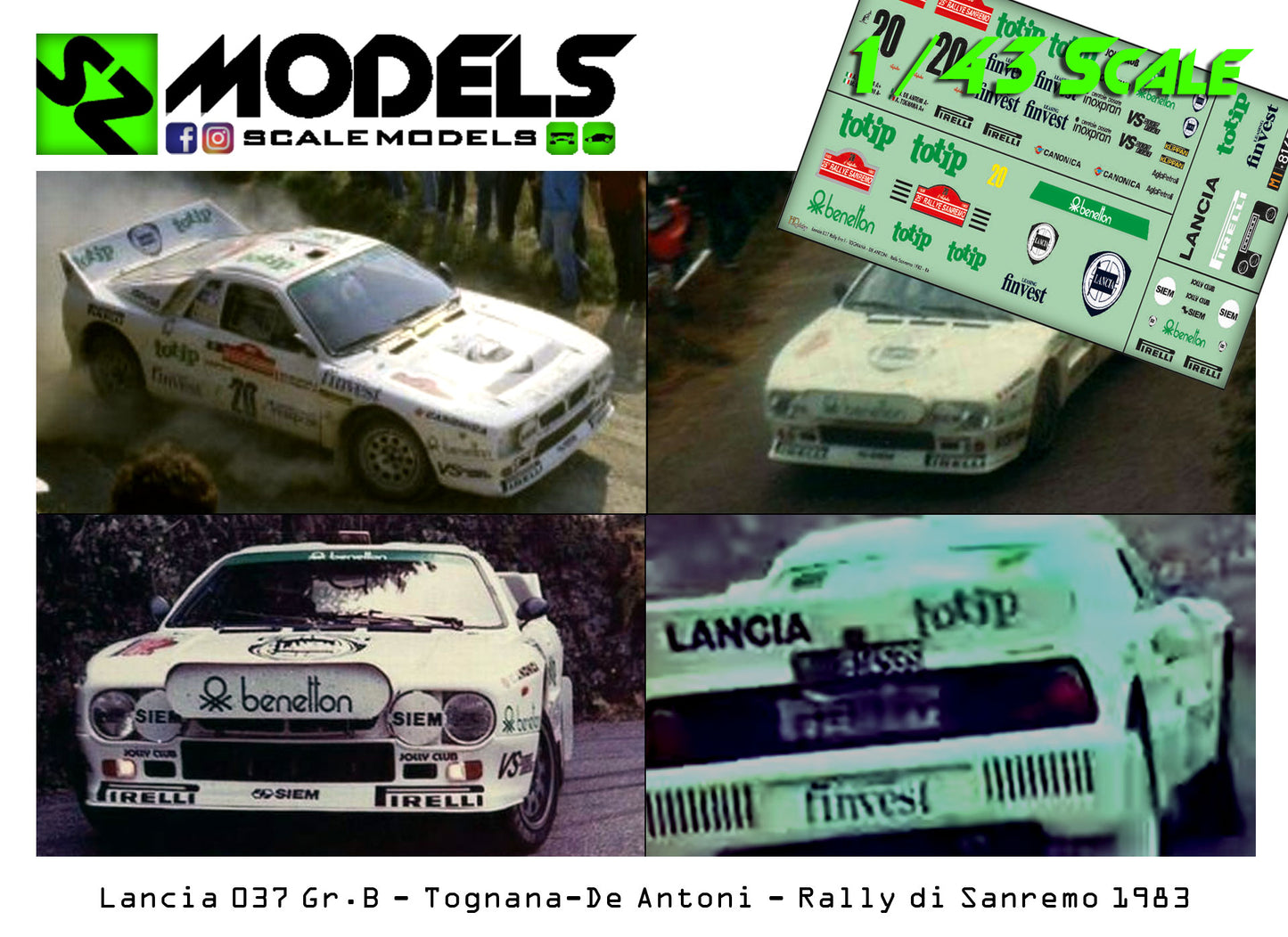 Lancia 037 Gr.B Evo I Benetton Tognana Rally di Sanremo 1983