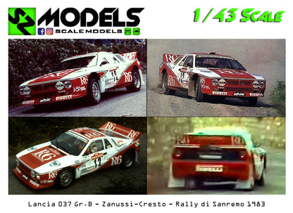 Lancia 037 Gr.B Evo I R6 Zanussi Rally di Sanremo 1983