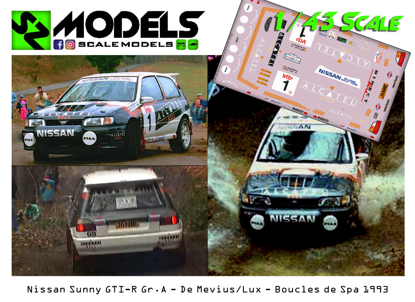 Nissan Sunny Gti-R Gr.A De Mevius Boucles de Spa 1993