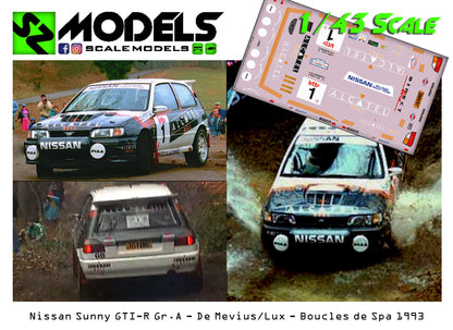 Nissan Sunny Gti-R Gr.A De Mevius Boucles de Spa 1993
