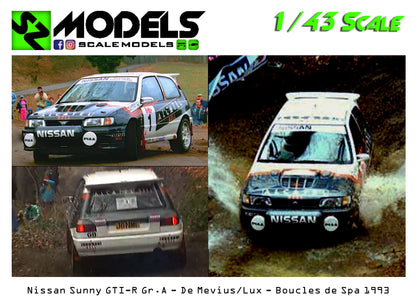 Nissan Sunny Gti-R Gr.A De Mevius Boucles de Spa 1993