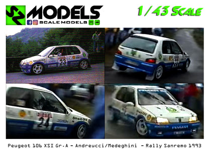 Peugeot 106 Xsi Gr.A Medeghini Angelo Sanremo 1993
