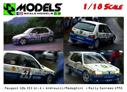 Peugeot 106 Xsi Gr.A Medeghini Angelo Sanremo 1993