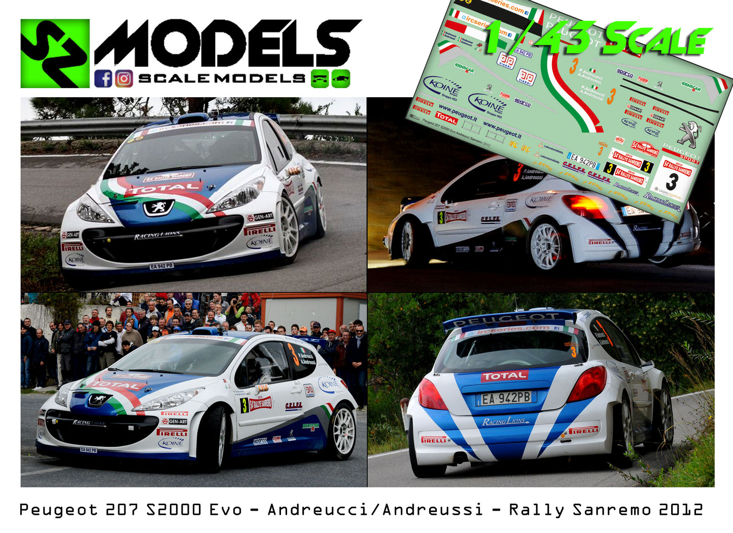 Peugeot 207 S2000 Andreucci Rally di Sanremo 2012