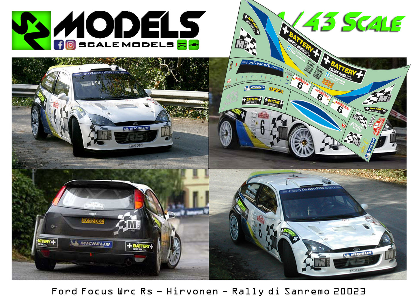 Ford Focus Wrc 02 Hirvonen Rally Sanremo 2003