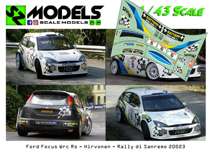 Ford Focus Wrc 02 Hirvonen Rally Sanremo 2003