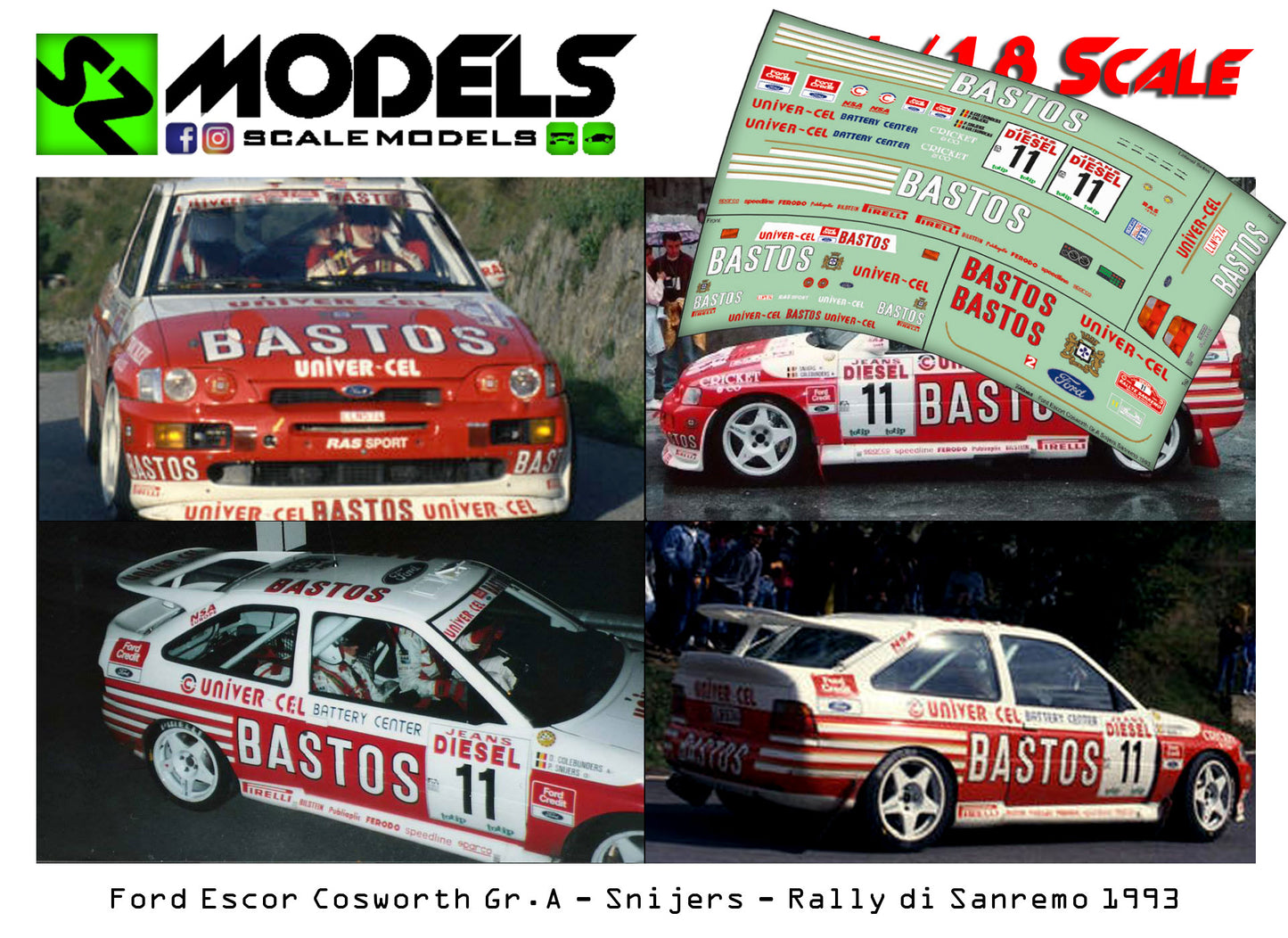 Ford Escort Cosworth Gr.A Snijers Sanremo 1993