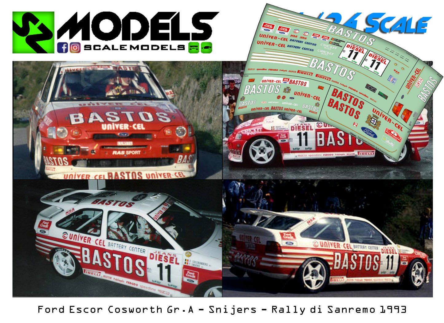 Ford Escort Cosworth Gr.A Snijers Sanremo 1993