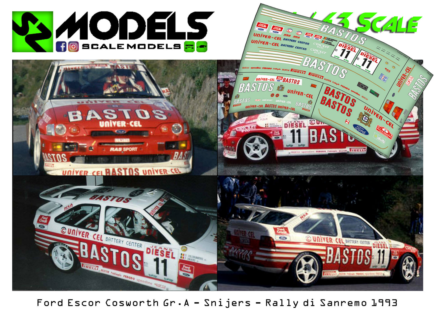 Ford Escort Cosworth Gr.A Snijers Sanremo 1993