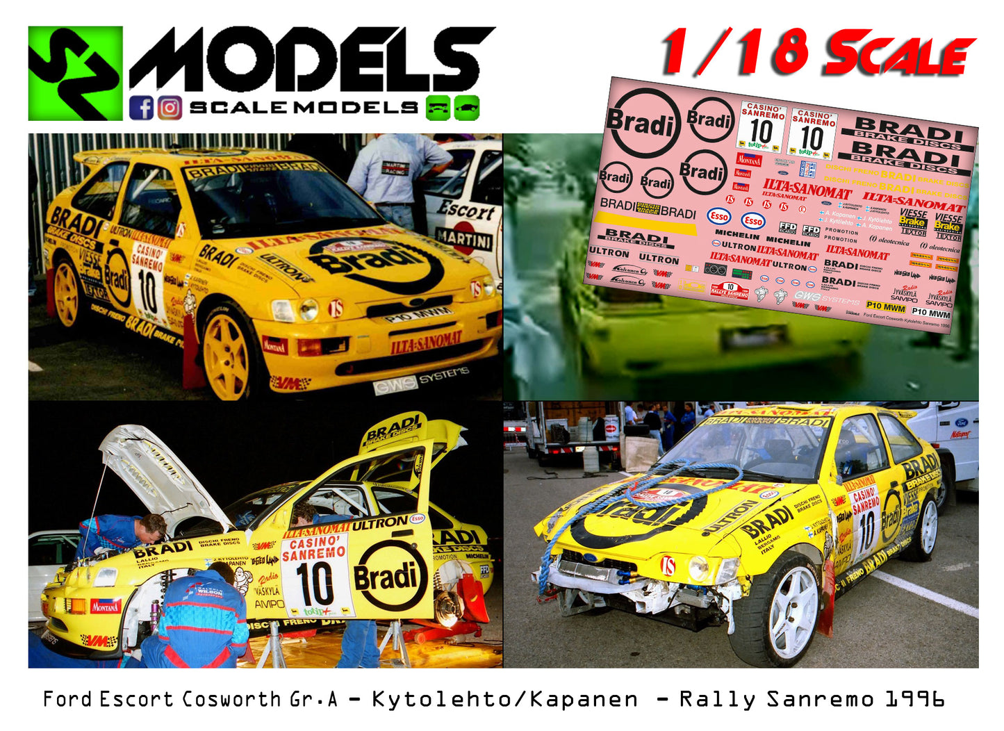 Ford Escort Cosworth Gr.A Kytolehto Rallye Sanremo 1996