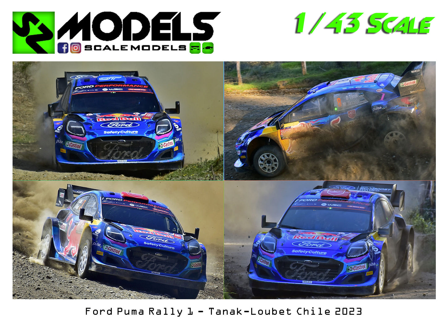 Ford Puma Rally 1 Tanak Loubet Chili 2023