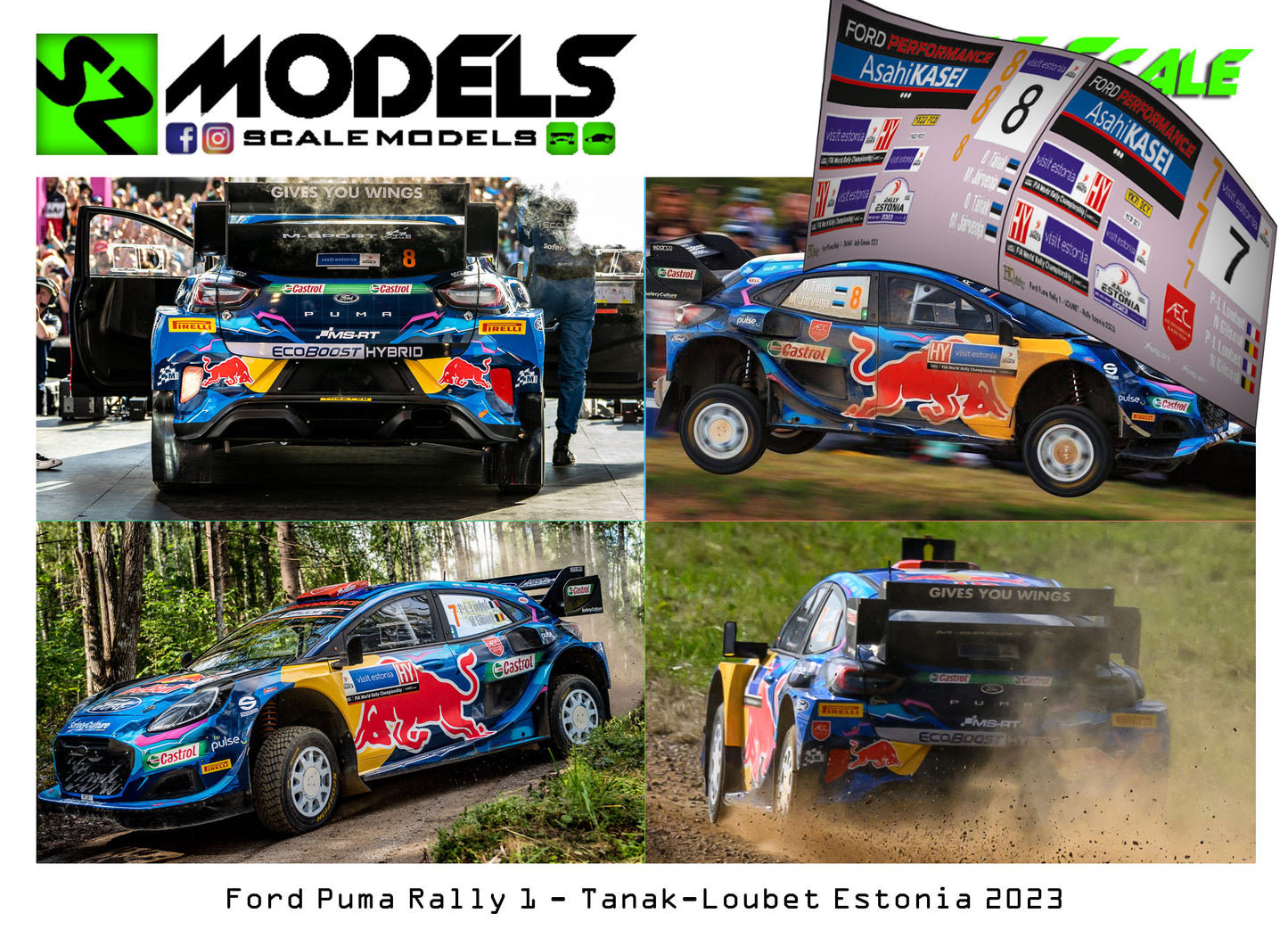 Ford Puma Rally 1 Tanak Loubet Estonia 2023