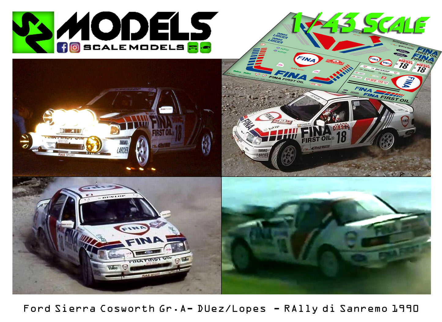 Ford Sierra Cosworth Gr.A Duez Rally di Sanremo 1990